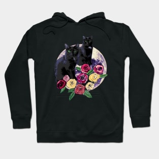 Black Cats Steal Hearts Hoodie